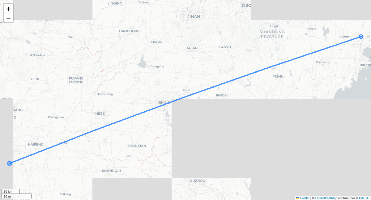 SC4878 CGO-TAO 항로 지도